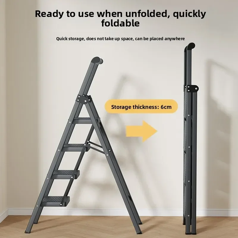 

Firm Ladder Household folding ladder Telescopic ladder Indoor multi-functional ladder Thickened herringbone ladder