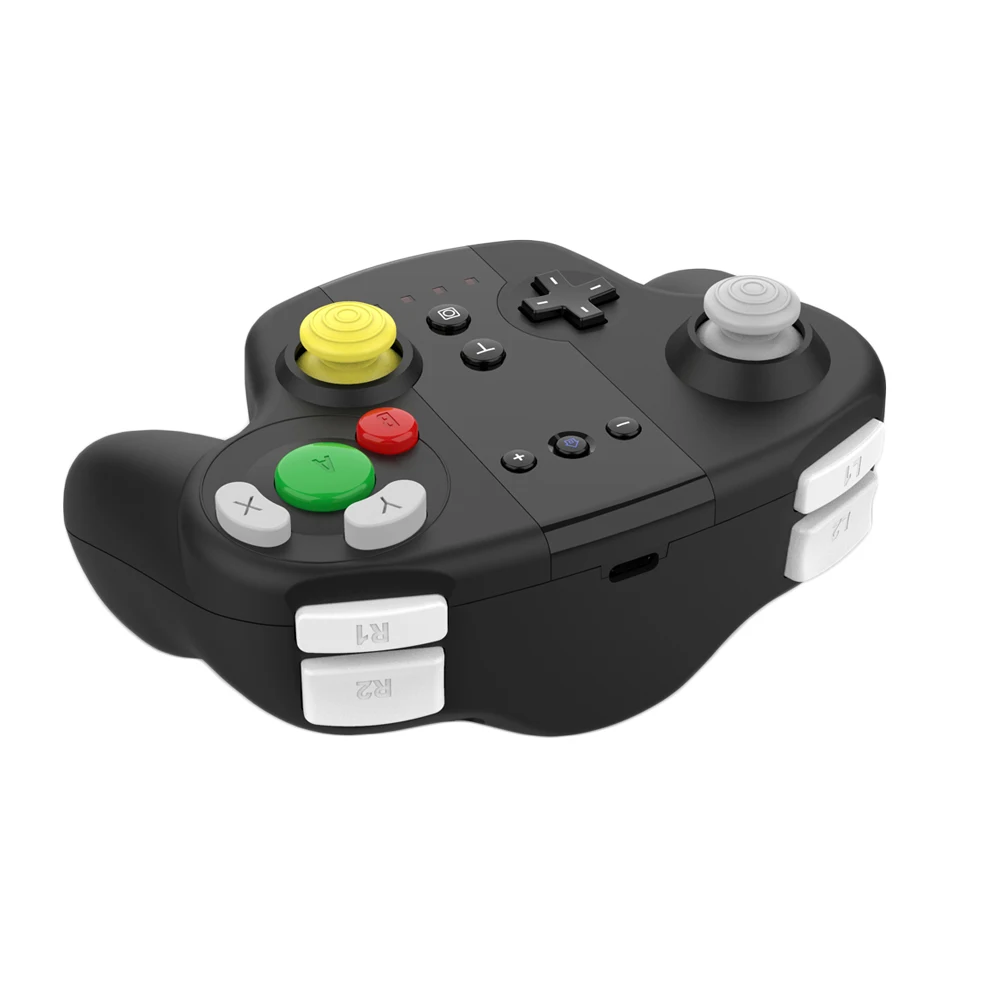 وحدة تحكم لاسلكية غمبد لنينتندو سويتش برو PC تصميم جيروسكوبي مدمج قبضة محمولة اهتزاز محرك مزدوج مع NFC