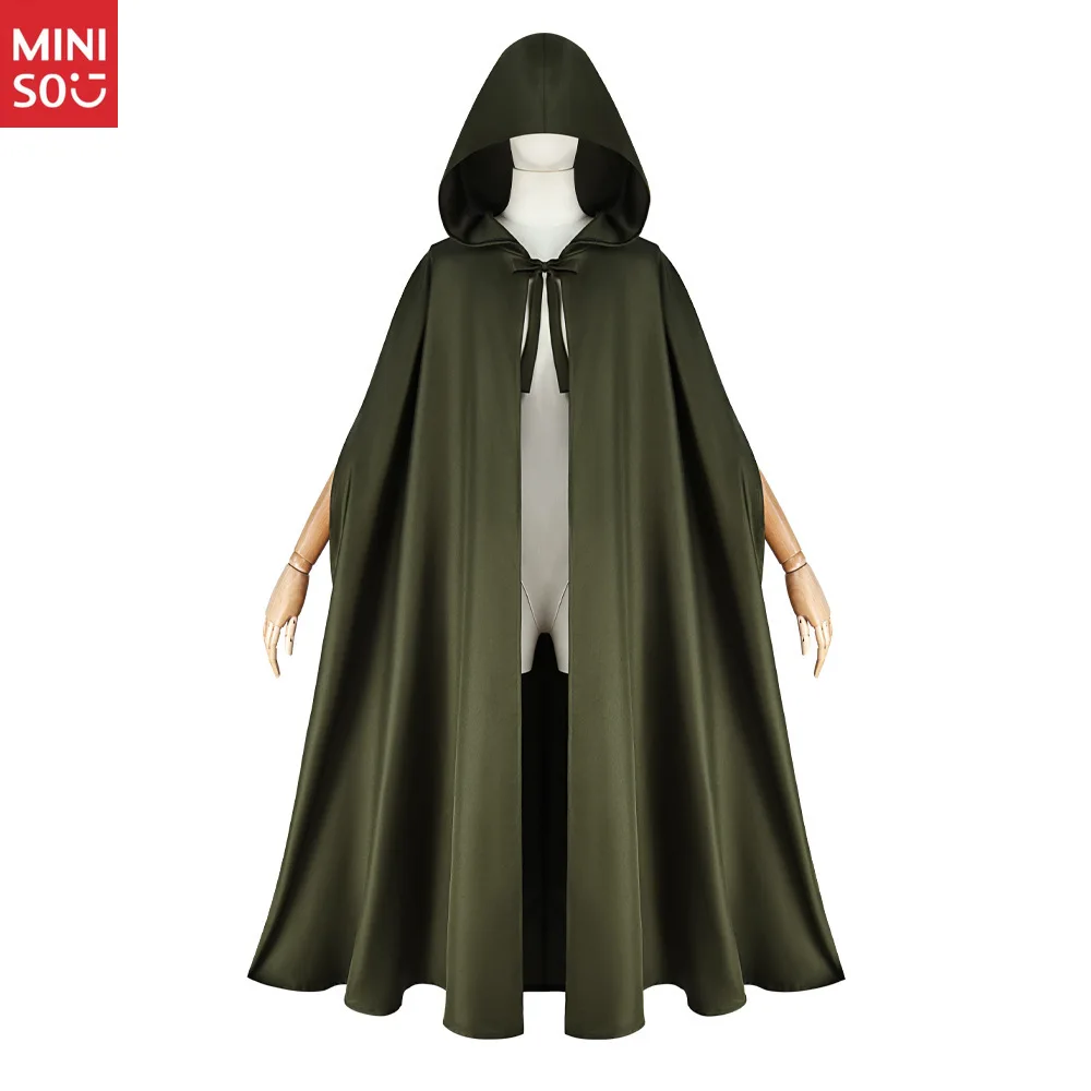 

Miniso 2025 Medieval Hooded Cloak, Monk Robe Long Cape with Hood