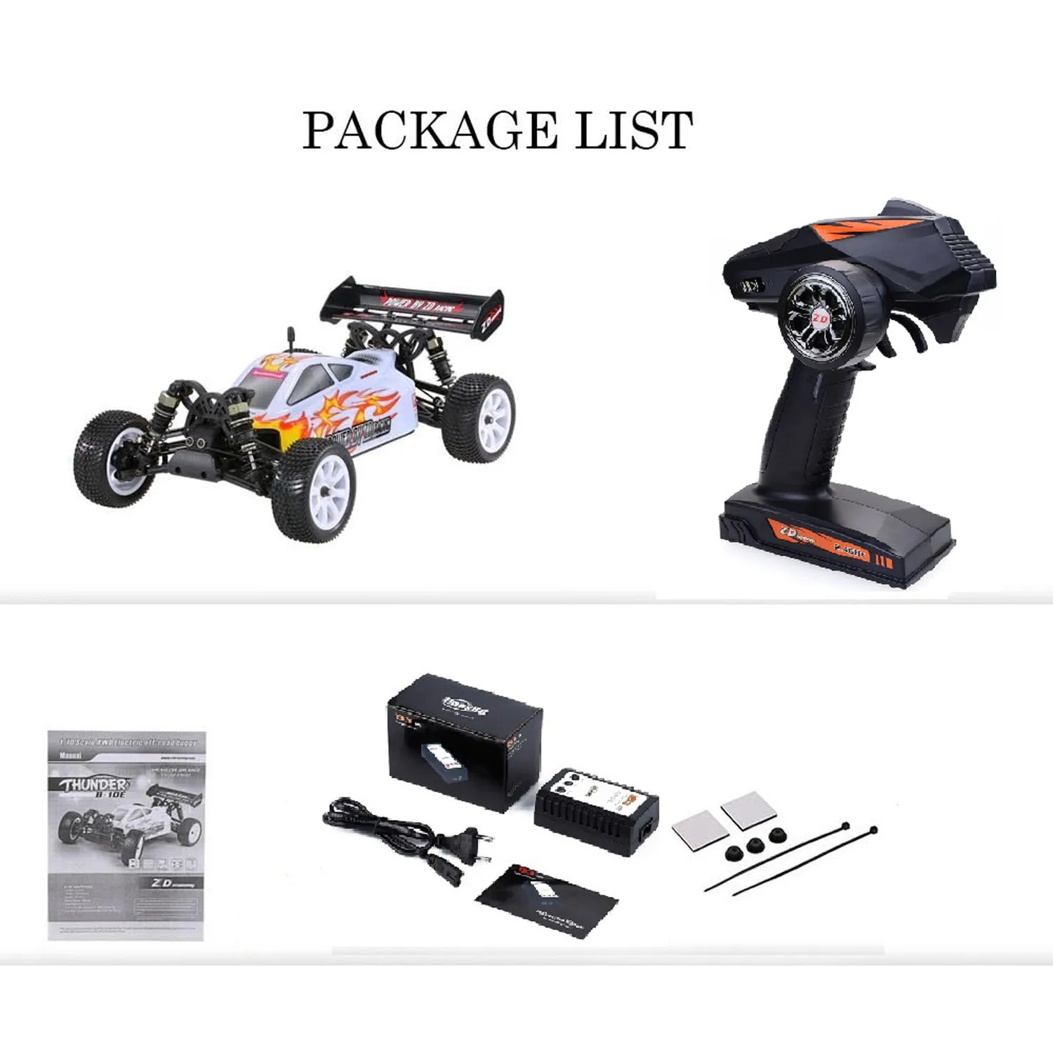 

ZD Racing 9102 10421-S 1/10 Remote Control Off Road Car 1.2Inches Ground Clearance 4WD RC Model Vehicle Splash Proof ESC RTR