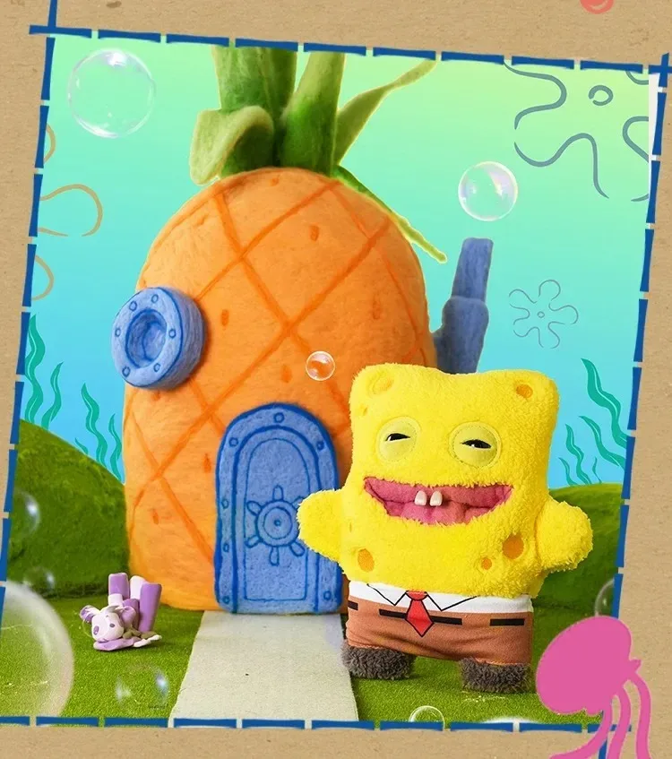 فوجلر باتريك ستار ألعاب من القطيفة 22 سنتيمتر الأصلي القبيح الوحش سبونجبوب سكوير لطيف الأسنان الوحش ملء أفخم الدمى اللعب الهدايا #4