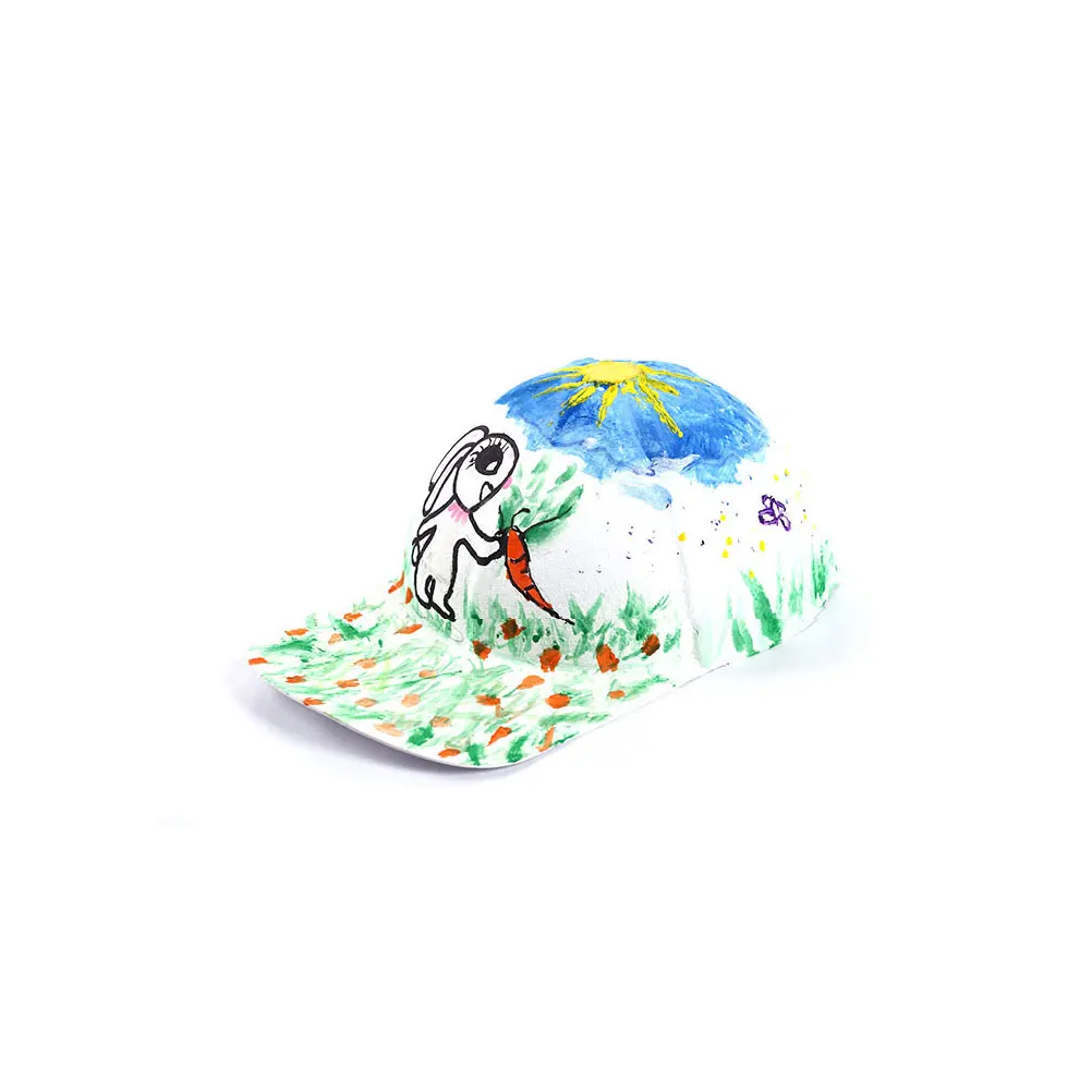 

3 Pcs Blank Cotton Caps for DIY Painting Graffiti Craft Unisex Adjustable Baseball Hats Block Outdoor