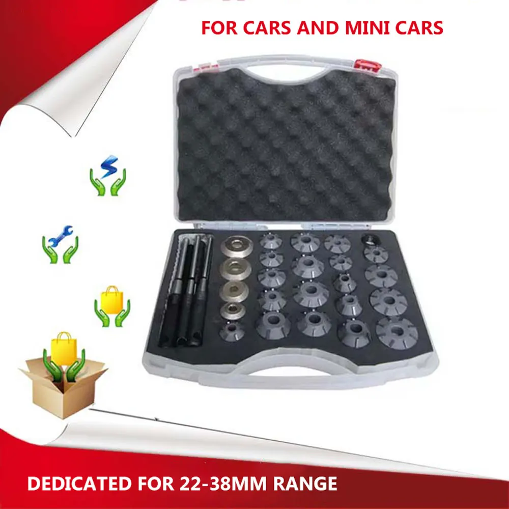 52–62 mm Reibahlen-Set für schwere Nutzfahrzeuge, Ventilsitzreibahle, Auto-Reparaturschneider, Ventilwerkzeug, passend für Sitzreibahle, Schleifscheibe