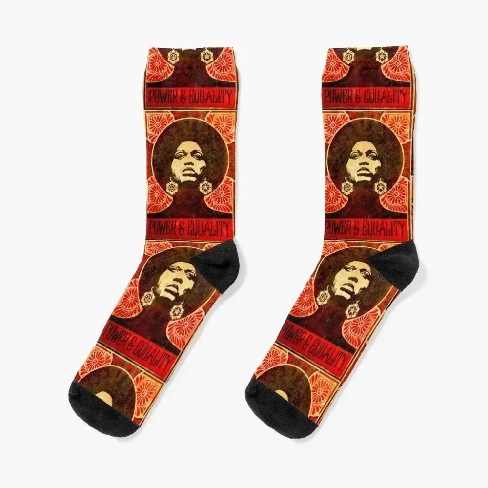 Angela Davis 1971 Original Edition Socks snow funny sock Toe sports Non-slip Girl'S Socks Men's