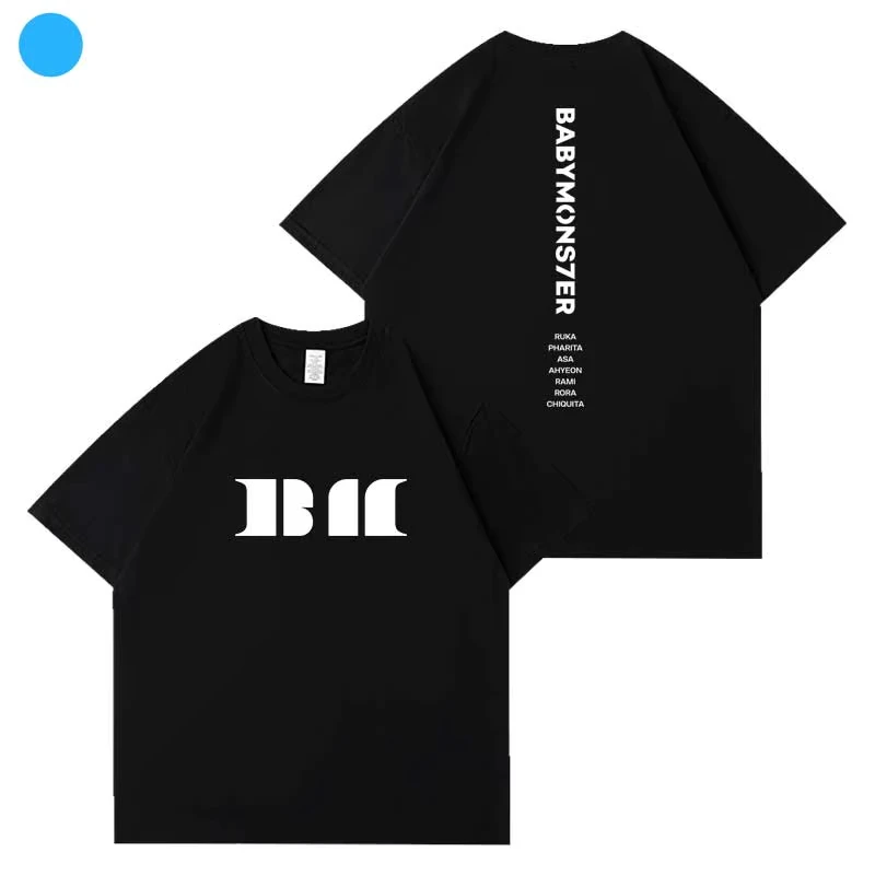 

BABYMONSTER See You There T-shirt Kpop Fashion Summer Cotton Short Sleeve Tee Tops Men Women Hip Hop Loose Letter Print T Shirt