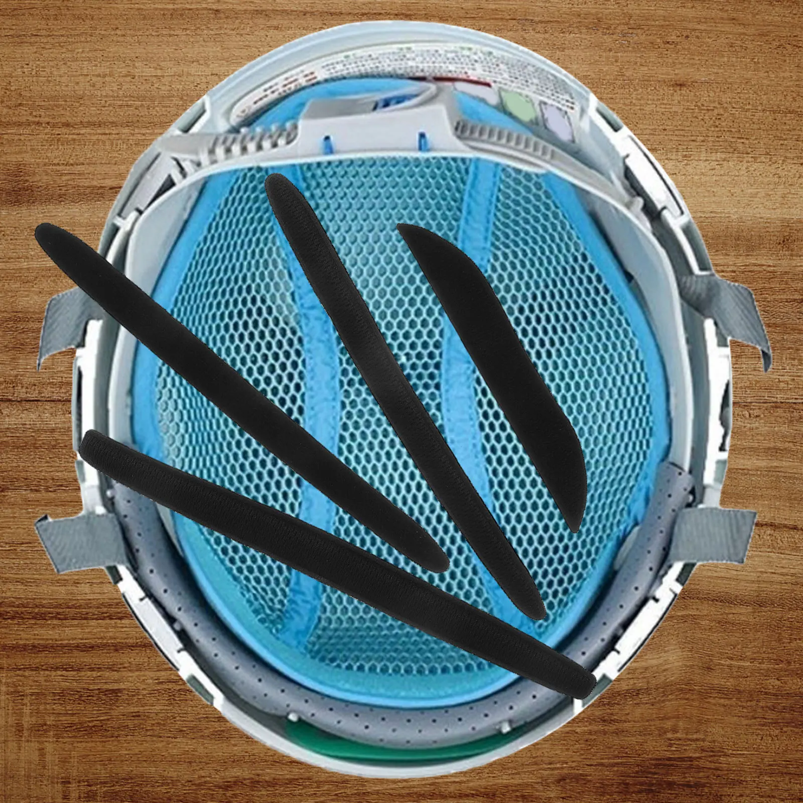 

7Pcs Universal Padding Inserts for Road Mountain Bike Cycling Safety Lightweight Sweat-Absorbing Black Strap Padding