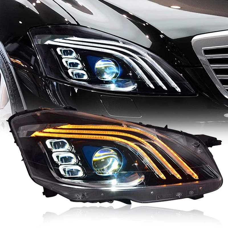 SXLL W221 phare 2006-2012 S300 S400 phare Diode électroluminescente DRL Signal Style projecteur lentille voiture modélisation phare
