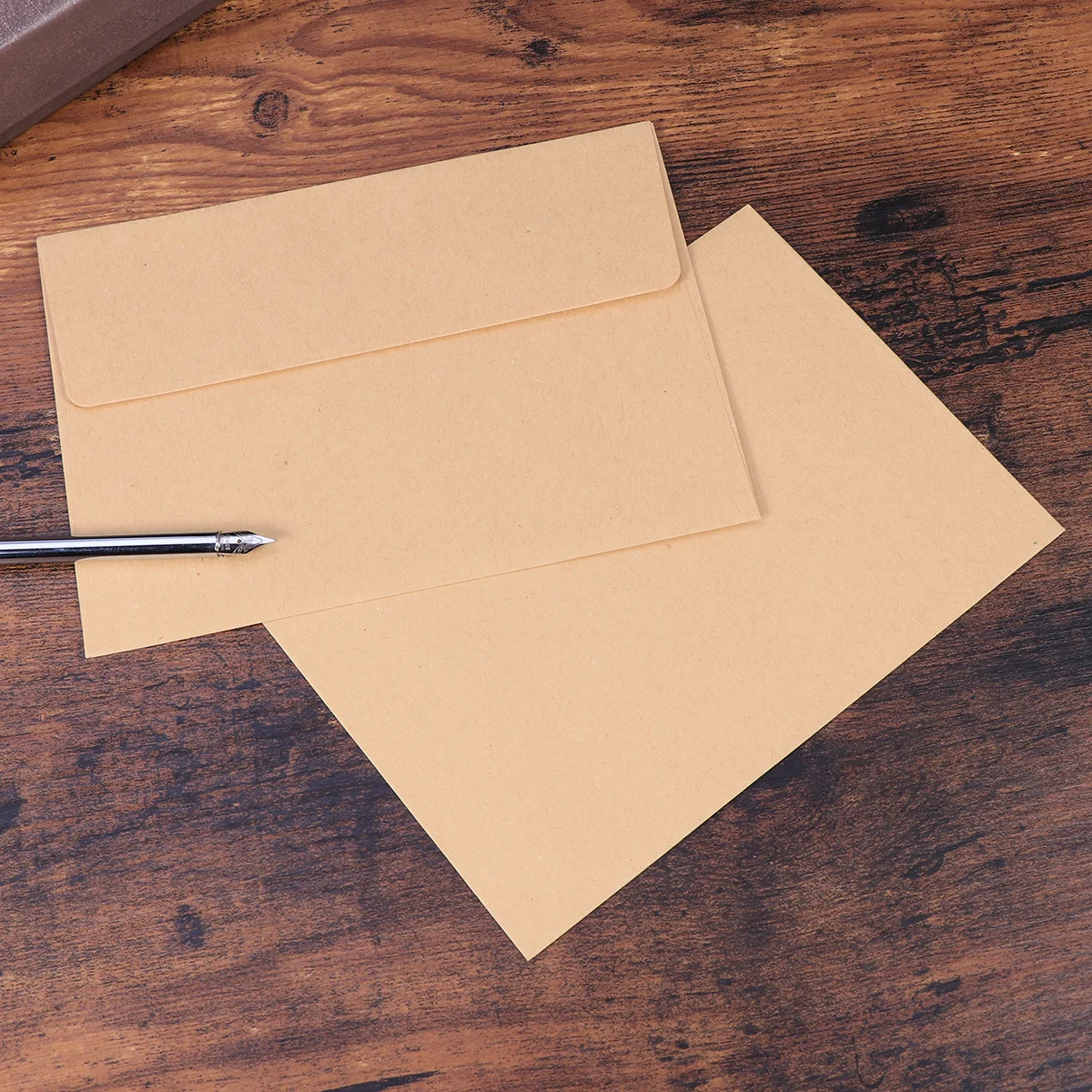 

60 Pcs Invitations Papers Kraft Envelopes for Letter Card Letters Blank Size Colored