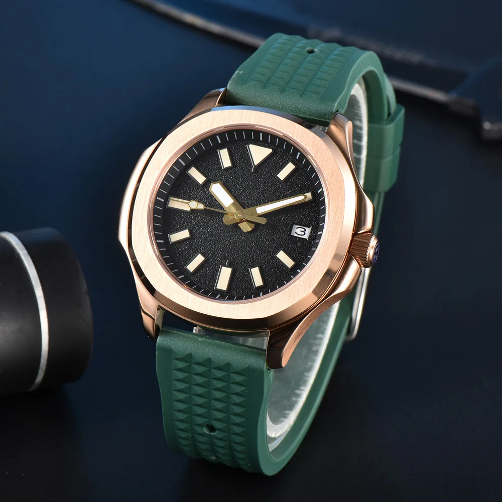 NH35 Automatic Mechanical Watch for Men Luxury Sport 42mm Frosted Dial Sapphire Crystal Luminous Waterproof Casual Wristwatch