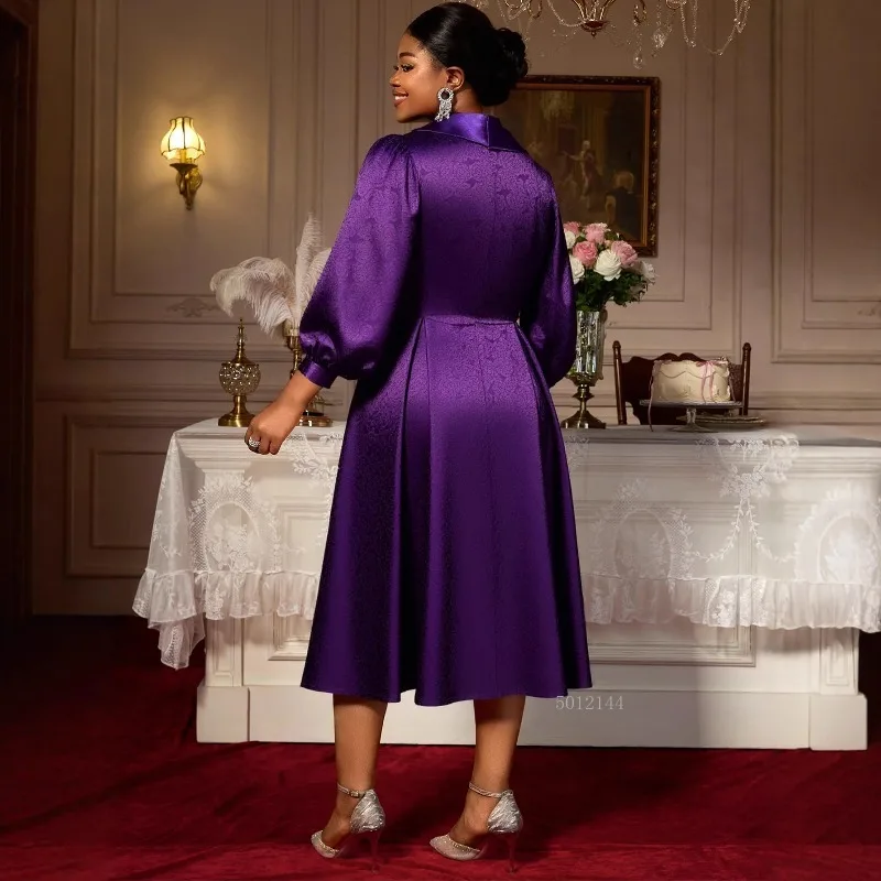 

Women's plus Size African Jacard Long Maxi Dress V-neck Long Sleeve Wedding Party Autumn Elegant Gown Size L-4XL
