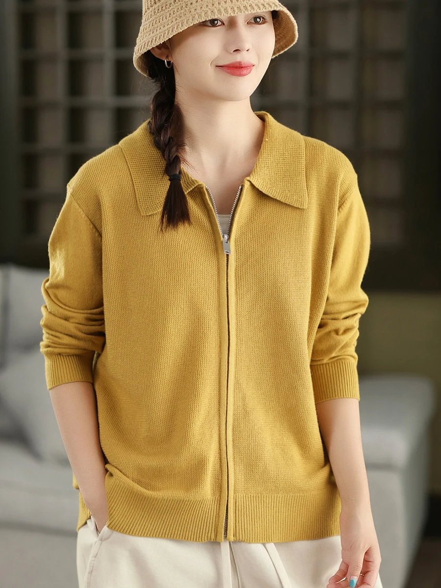 

Свободный длинный вязаный кардиган-пальто для женщин: модный на пуговицах, осенняя коллекция, подходит для девушек