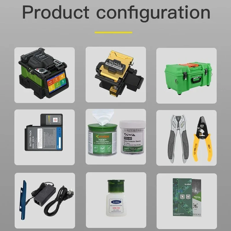 Komshine Classic FX39 Optical Fiber Fusion Splicer Core Alignment Six Motors Welding Machine Empalmadora de fibra óptic