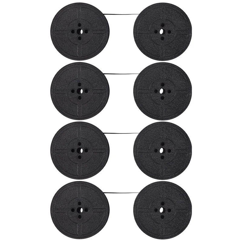 4 Pack Typewriter Ribbon Twin Spool Typewriter Ribbon Ink Twin Spool Ink Replacement Part for Most Typewriter(Black)-A25R