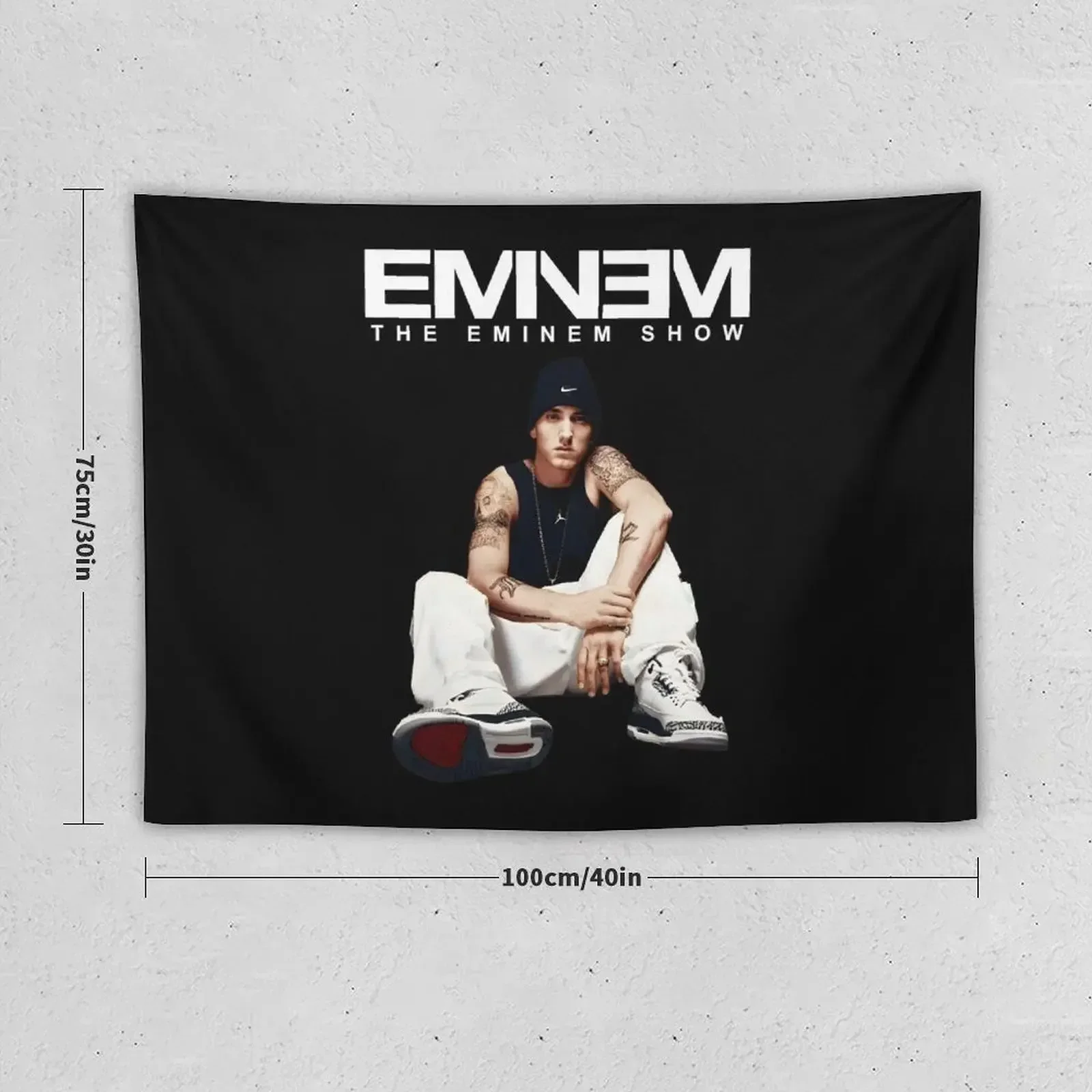 detailed in a Close Up Shot eminem Tapestry Home Decorating Wall Art Tapestry