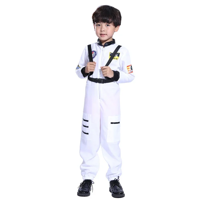 Astronaut Costume For Kids Space Suit Roll Play Dress Up Costume School Uniforms Cosplay Party