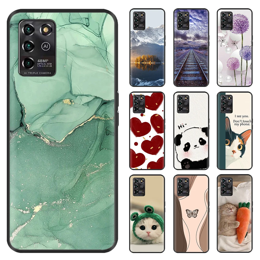 Shockproof Cover For ZTE Blade V30 Vita Case Soft Black Silicone Cover For ZTE Blade V30 Vita Case V30vita Protective Cases Capa