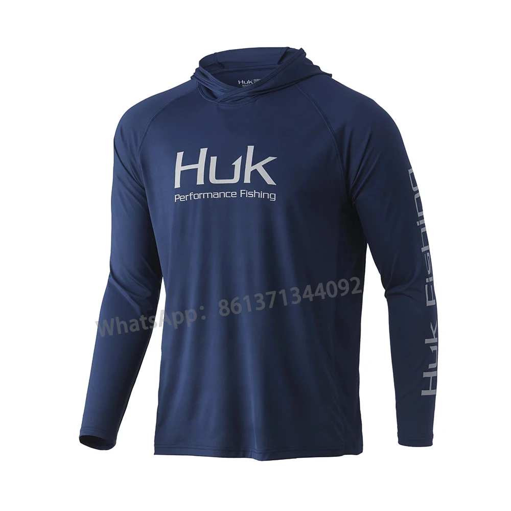 

Long Sleeve Fishing Shirt Men Outdoor UV Clothing Hooded Coat Sunscreen Breathable Anti Mosquito Quick Dry Thin Fishing Shirt