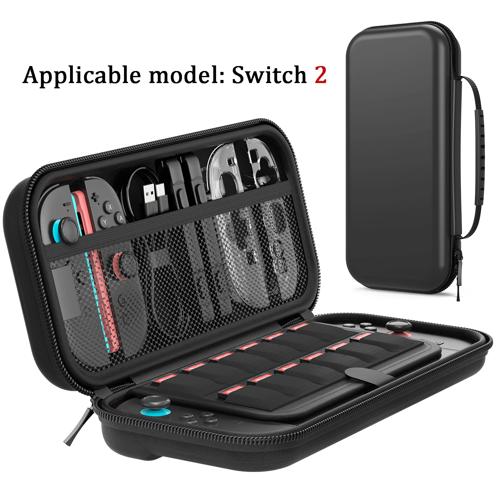 For Switch 2 Case, Portable Switch 2 Travel Case, with Large Storage Space, Adopts Eva Material, Durable Switch 2 Carrying Case