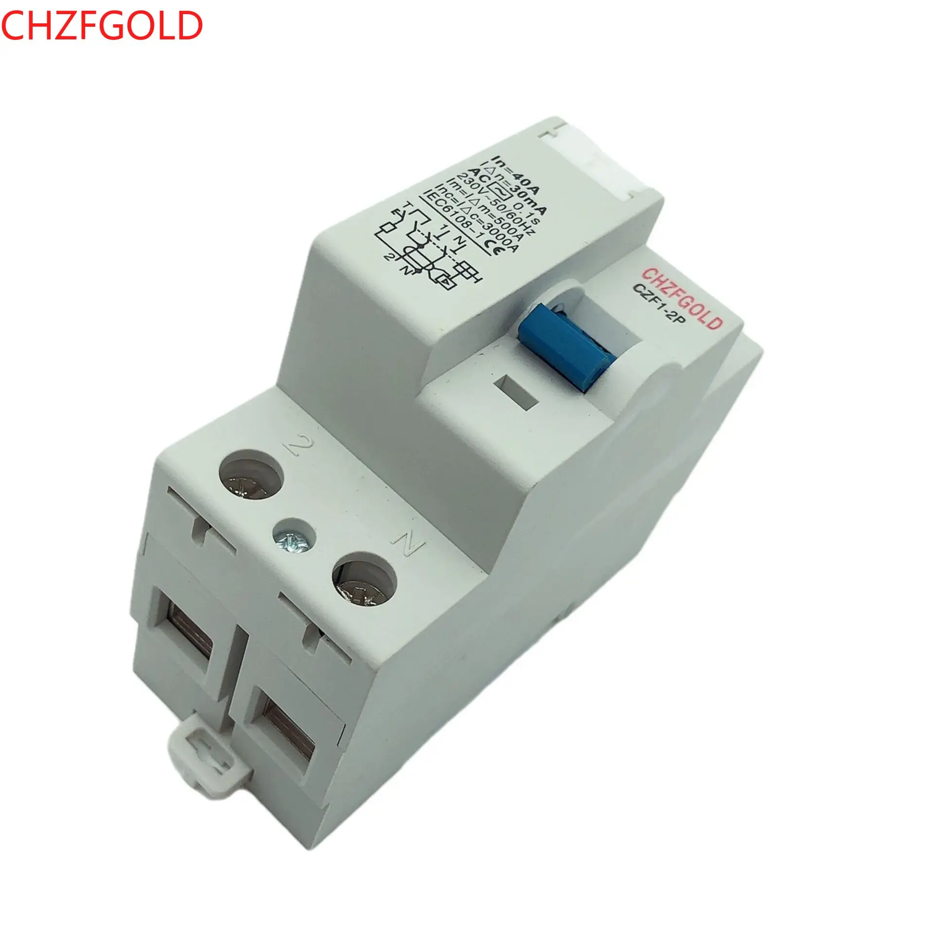 

30mA Residual Current Circuit Breaker for Electric Vehicle EV Charging Pile4P 2P 63 Amp Type B 10KA RCCB DC RCD 230V 400V