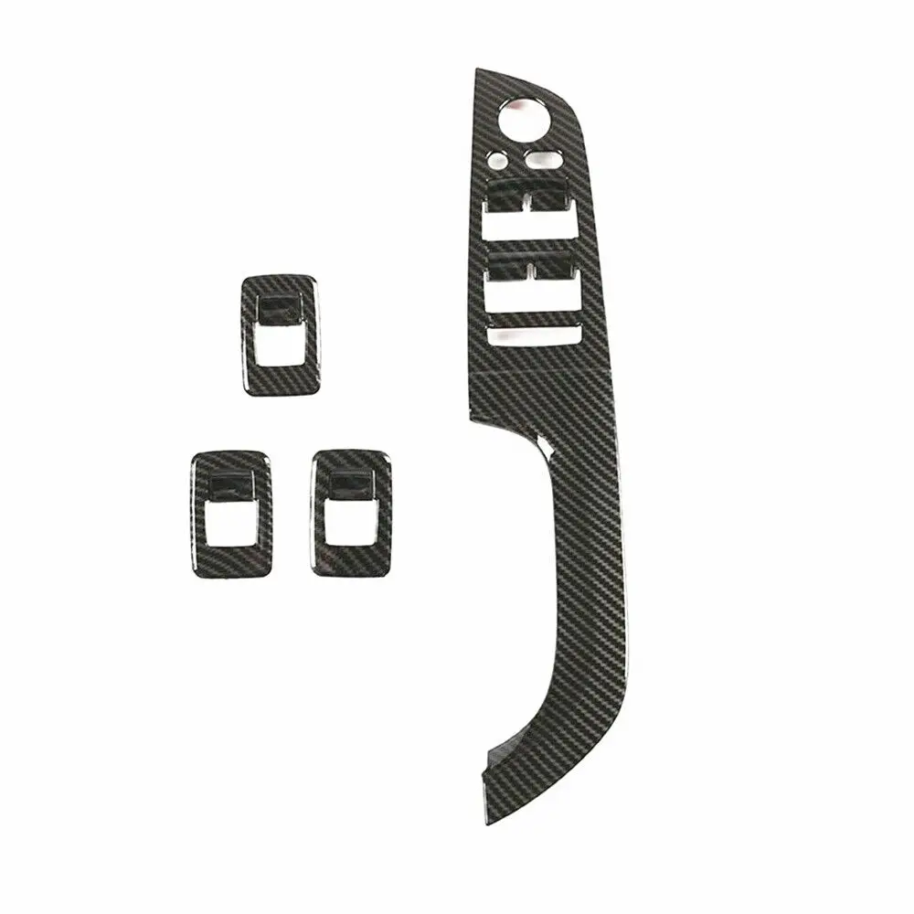 

WXZOS Carbon Fiber Style Door Window Switch Panel Trim for BMW 3 Serie E90 Sedan 4Door
