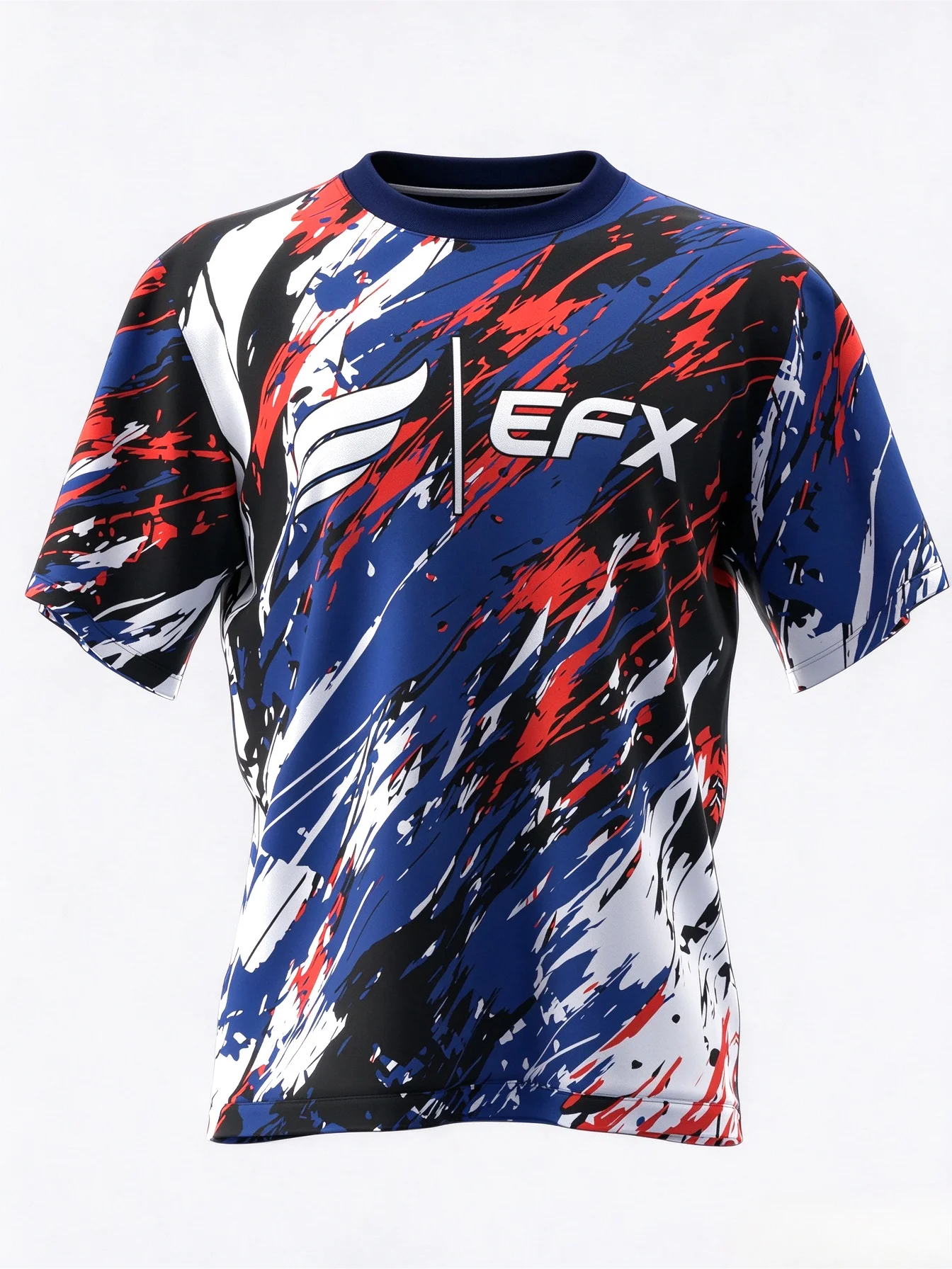 Printed Crewneck Bowling Jersey, Dual-purpose Athletic Casual Style, Quick Dry Breathable Cloth for Sports Enthusiast Meetups