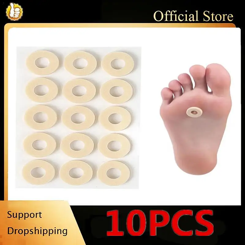 

10X Toe And Foot Protectors Pads Corns Callus Feet Sore Shoes Sticker Adhesive Cushions Soft Heel Pad Foam Foot Paste Men Women