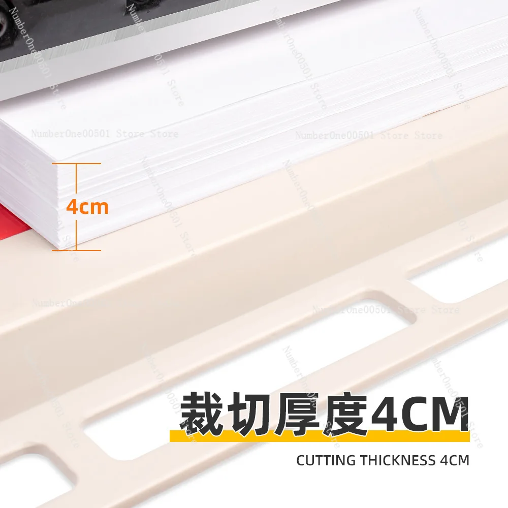 858a3 thick layer paper cutter to cut 40MM manual desktop trimmer neutral English heavy duty paper cutter