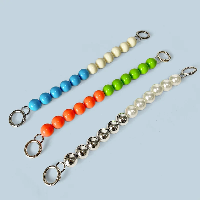 

2024 New Fashionable Personalized Luxury Color Beaded Chain Long Handheld Crossbody Chain Fashion Phone Chain