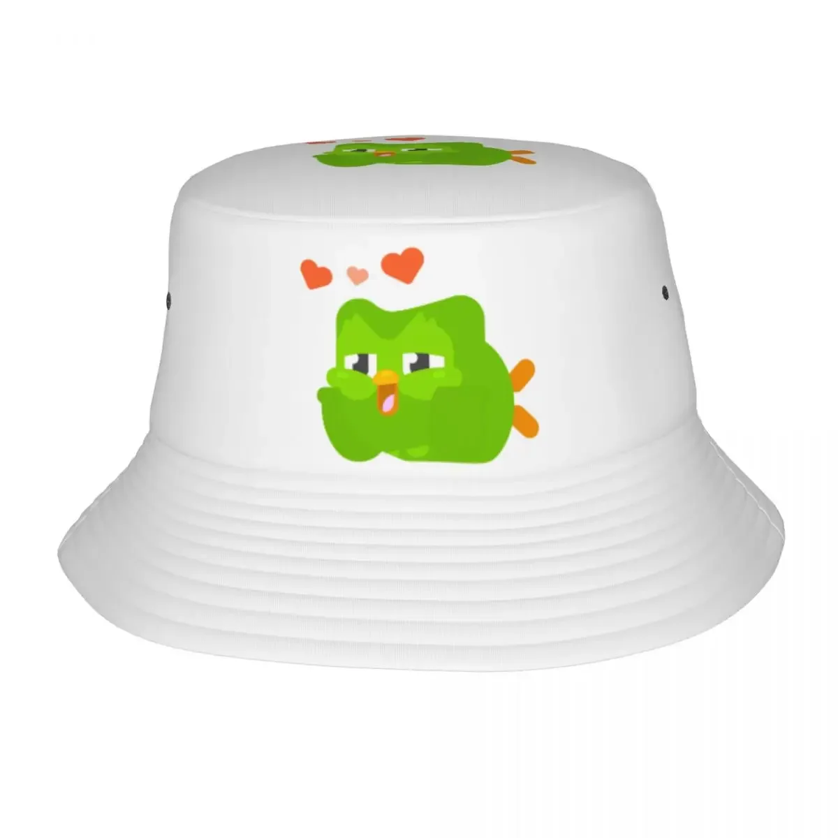 chapeu-de-piquenique-bonito-duolingo-merch-balde-chapeu-rua-unisex-chapeu-de-sol-dos-desenhos-animados-coruja-sessao-chapeu-leve-bones-de-pesca-ao-ar-livre
