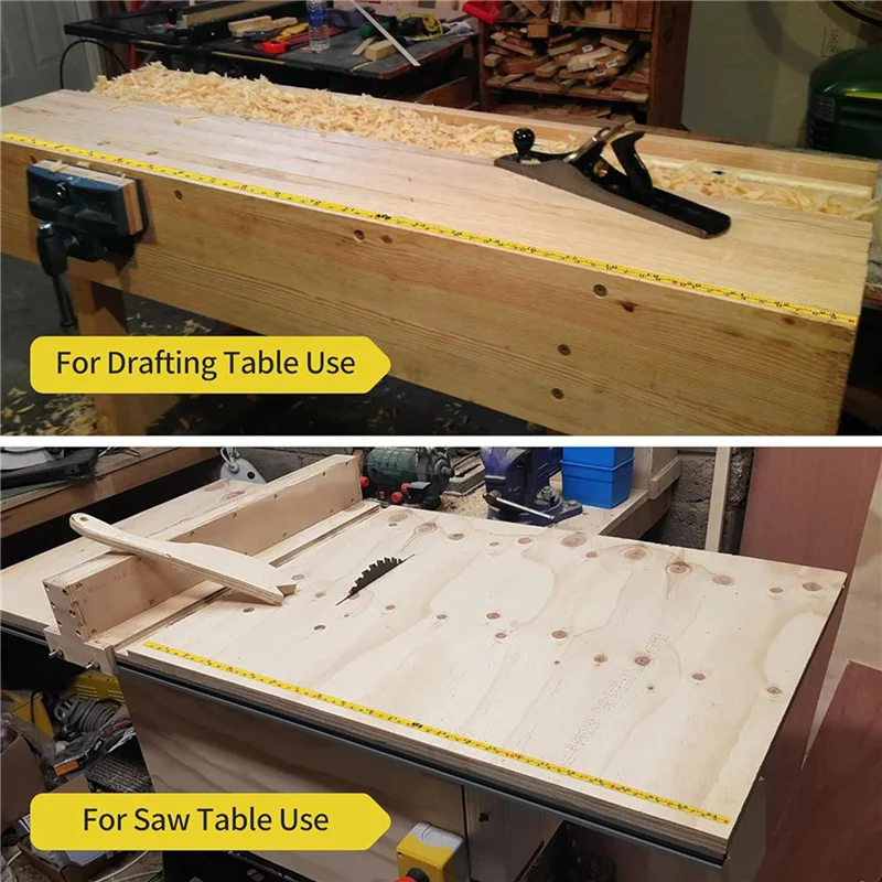 

ABJO-4 Packs Steel Self-Adhesive Measuring Tape, Right To Left Reading 200Cm Or 78-Inch Imperial And Metric Ruler Tape