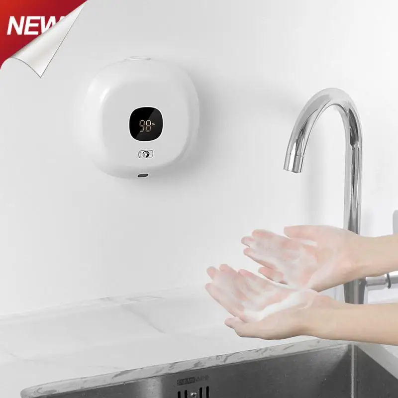 Wall Mounted Soap Dispenser Cleaning Foam Machine Infrared Soap Dispenser Inductive Auto-induction Foam Foam Hand Washer Sensor