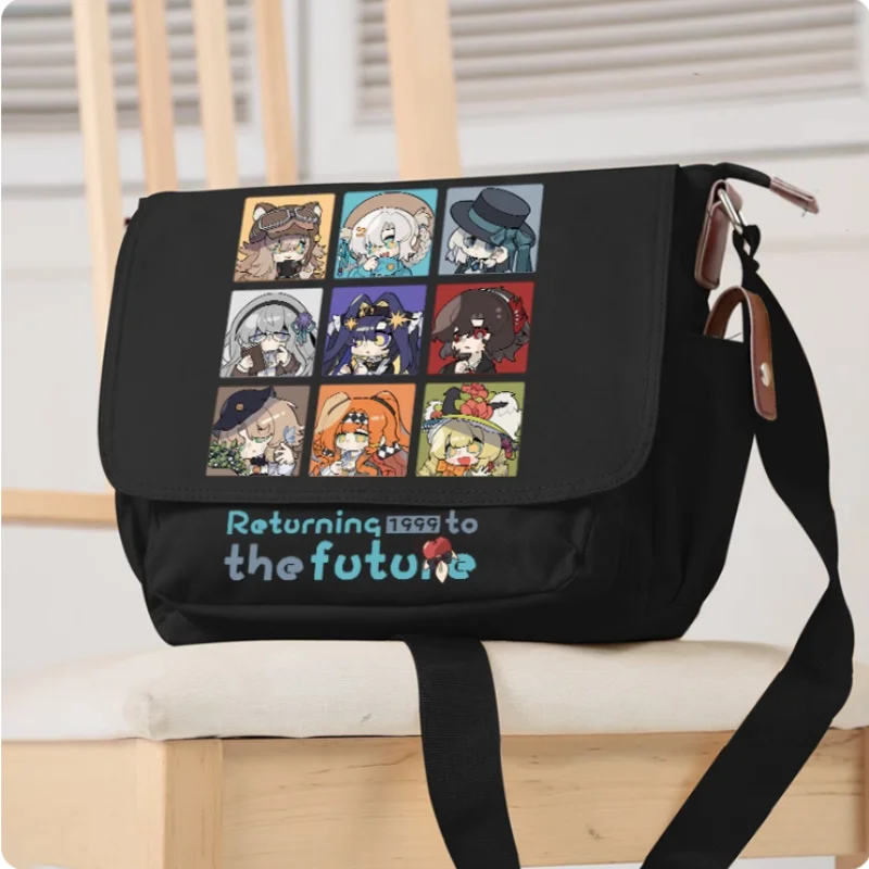 Anime Mochila Reversa para Estudantes, Saco Escolar de Lazer, Bolsa Mensageiro Estudantil, 1999