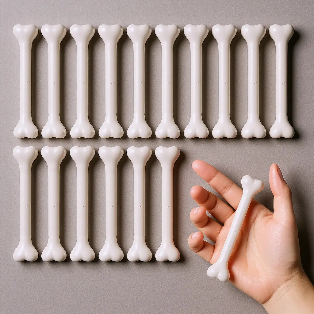 

36Pcs White Plastic Bone Props Halloween Decoration Set Festive Party Supplies Bones Horror Indoor
