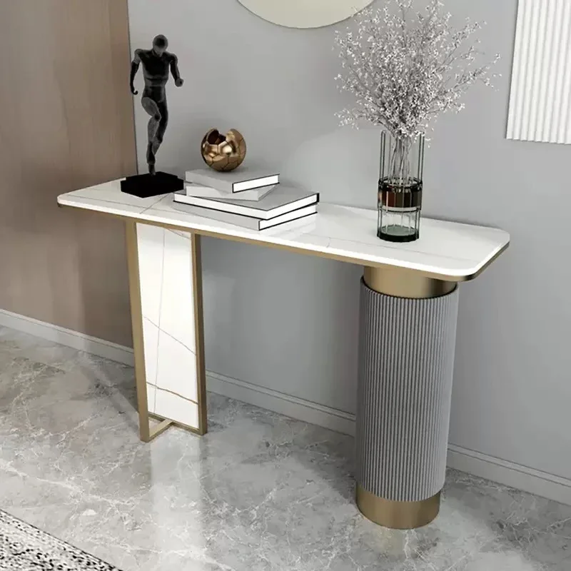 

Simple Luxury Console Table Elegant Professional Modern Decor Corner Table Unique Design Console Ingresso Furniture Living Room