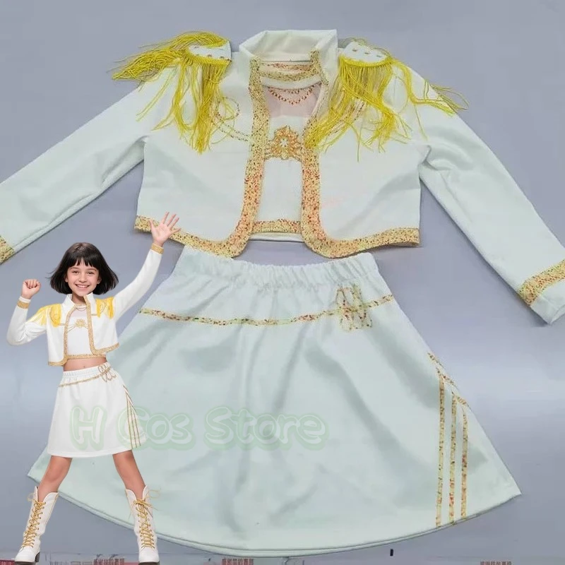 

Children Girls Demon Hunters Rumi Cosplay Costume Halloween Carnival K-Pop Zoey Mira Cosplay Kids Idol Stage Dress Up Outfit