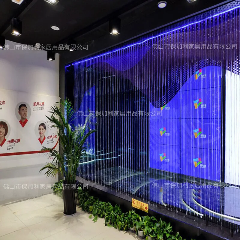 Customized. Curtain Subareas Screens Pull Line Bath Curtain Digital Curtain Wall Pull Line Waterfall Optical F