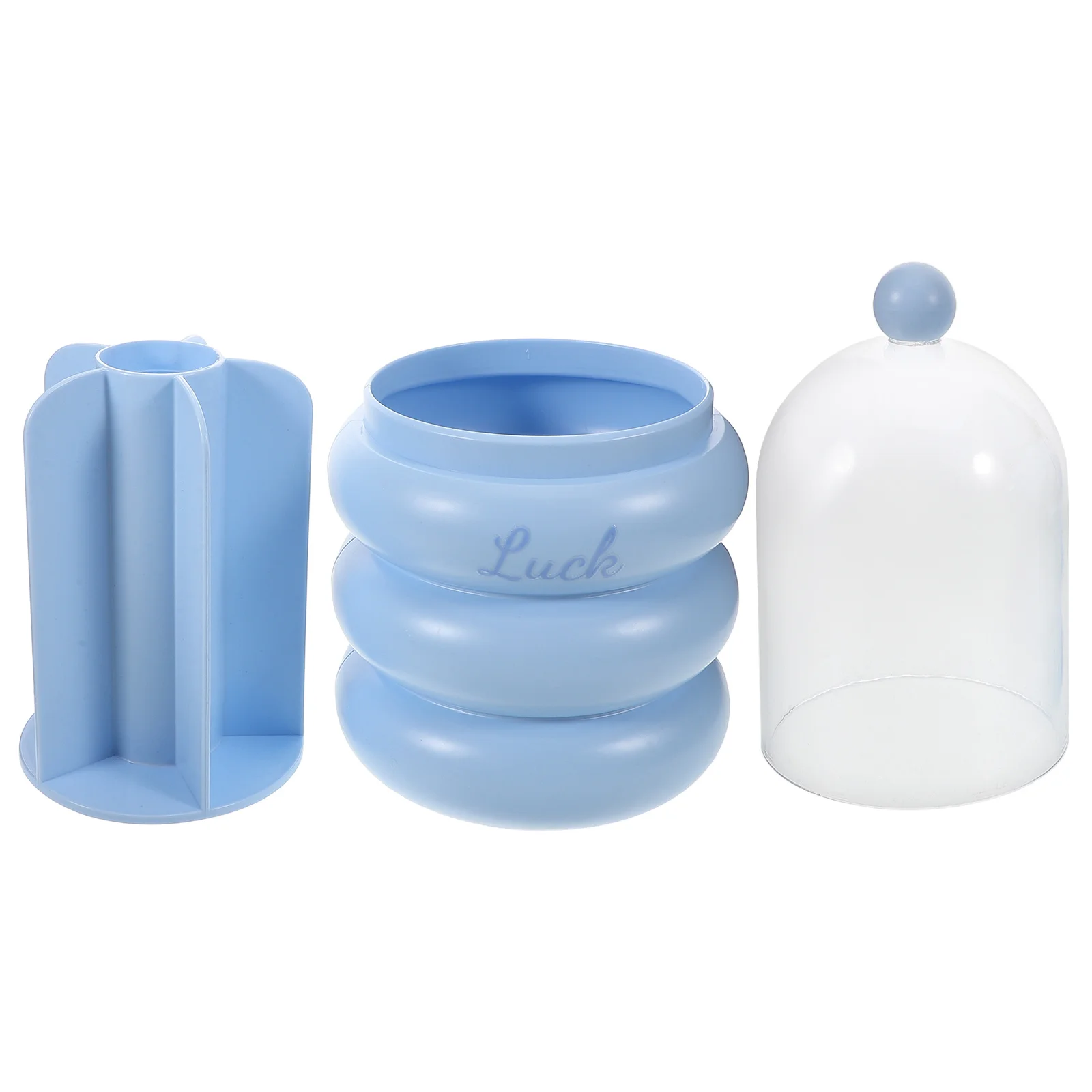 

Makeup Brush Organizer Box Clear Cover Rotating Storage Holder For Vanity Large Capacity Brush Case Display Tool