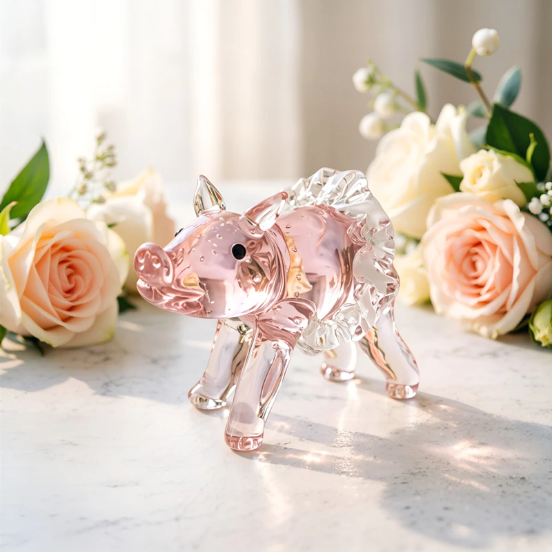 

Мурано стекло статуэтка свиньки милый розовый домашнее украшение полка стол коллекция подарок на свадьбу вечеринку Новый год Рождество сувенир для коллекционирования декоративный предмет ручной работы