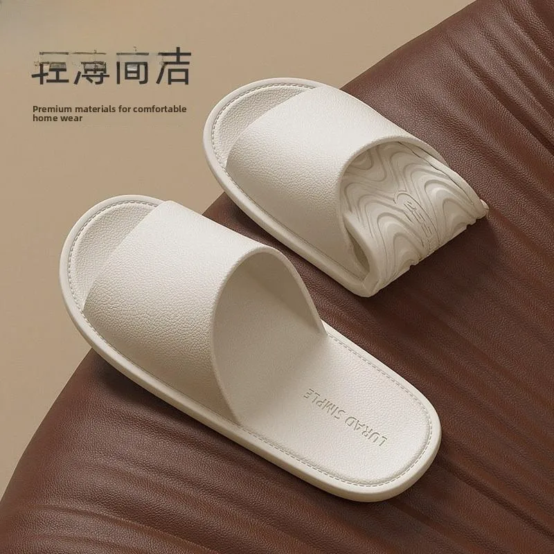 

Simple Lightweight Slippers for Men And Women Indoor Home Bathroom Anti-Slip Quick Dry Comfortable Bottomed Couple Slippers