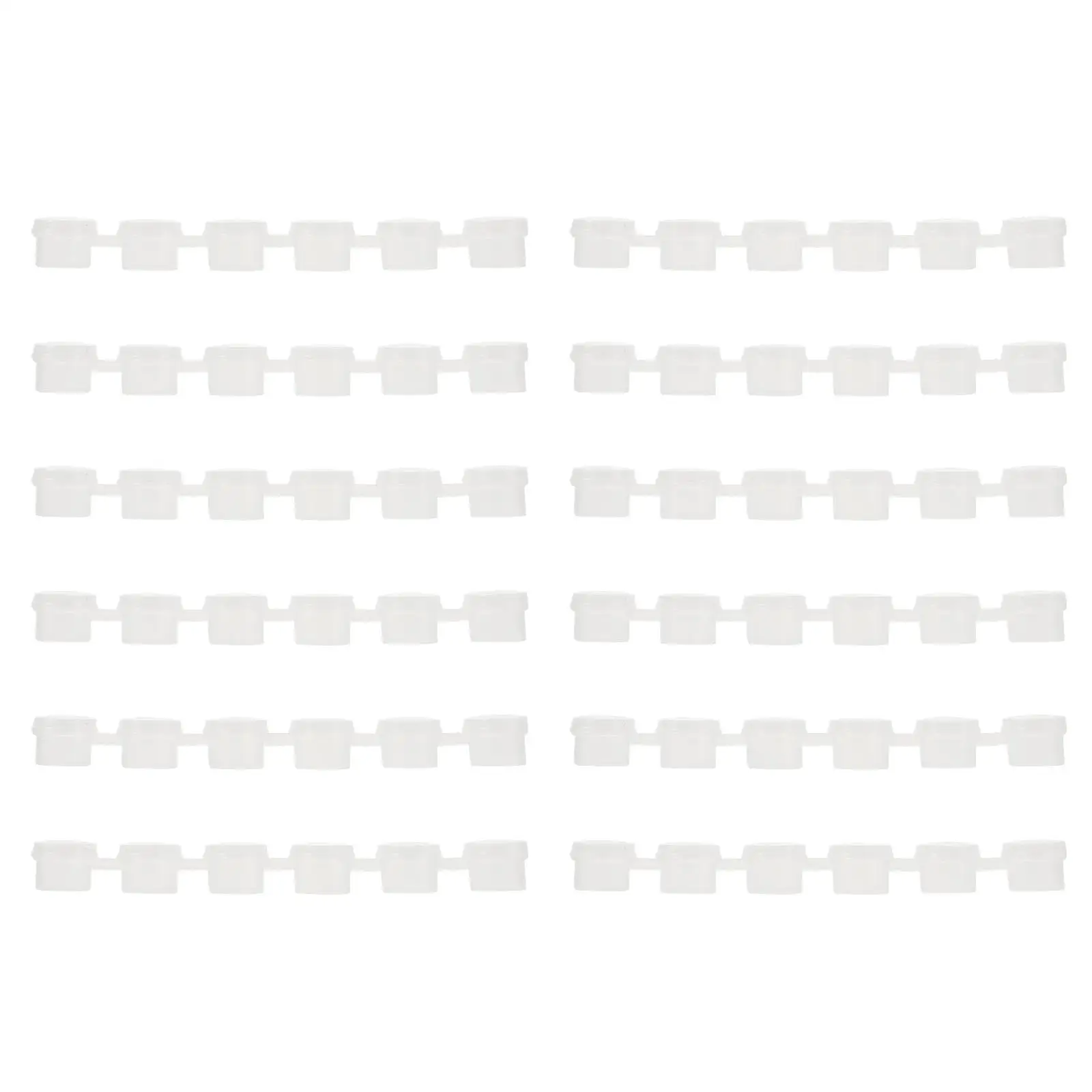 40pcs Empty Paint Pots Clear Storage Containers Mini Palette Strips Plastic ganization Boxes For Glitter Powder Supplies