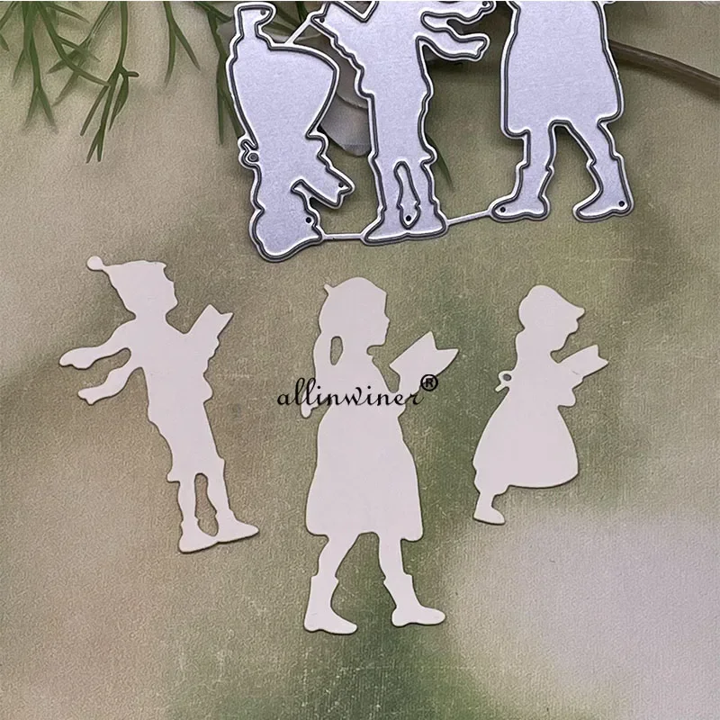 

3Pcs Praying child Metal Cutting Dies Stencils Die Cut for DIY Scrapbooking Album Paper Card Embossing
