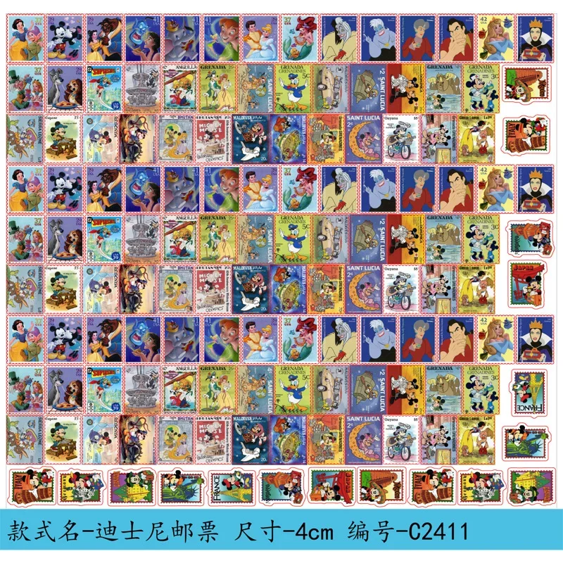 Cartoon Anime Disney Theme Acrylic Patch Fairy Mickey Princess Collection Handmade DIY Keychain Material Accessories Wholesale