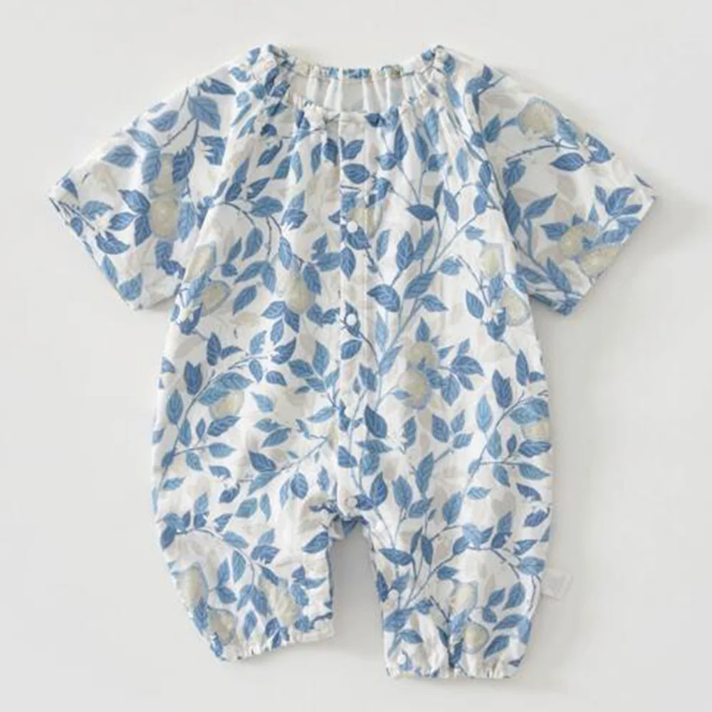 

Newborn Baby Summer Romper Short Sleeve Thin Wholesale Boutique Baby Clothing Unisex Infant Baby Jumpsuit For Boys Girls