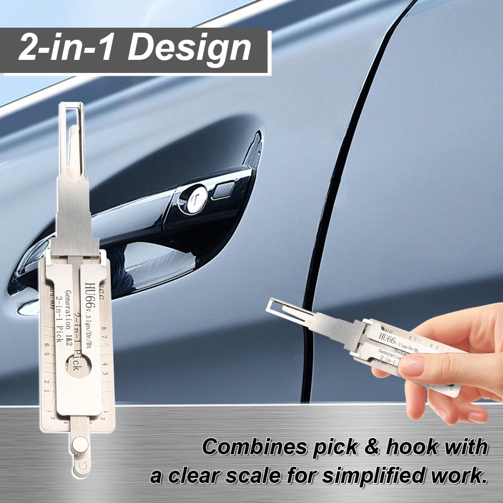 For VW 2-in-1 HU66V.3 Locksmith Tool - Multipurpose Kit for Key Duplication & Lock Servicing, Professional Locksmith Supplies