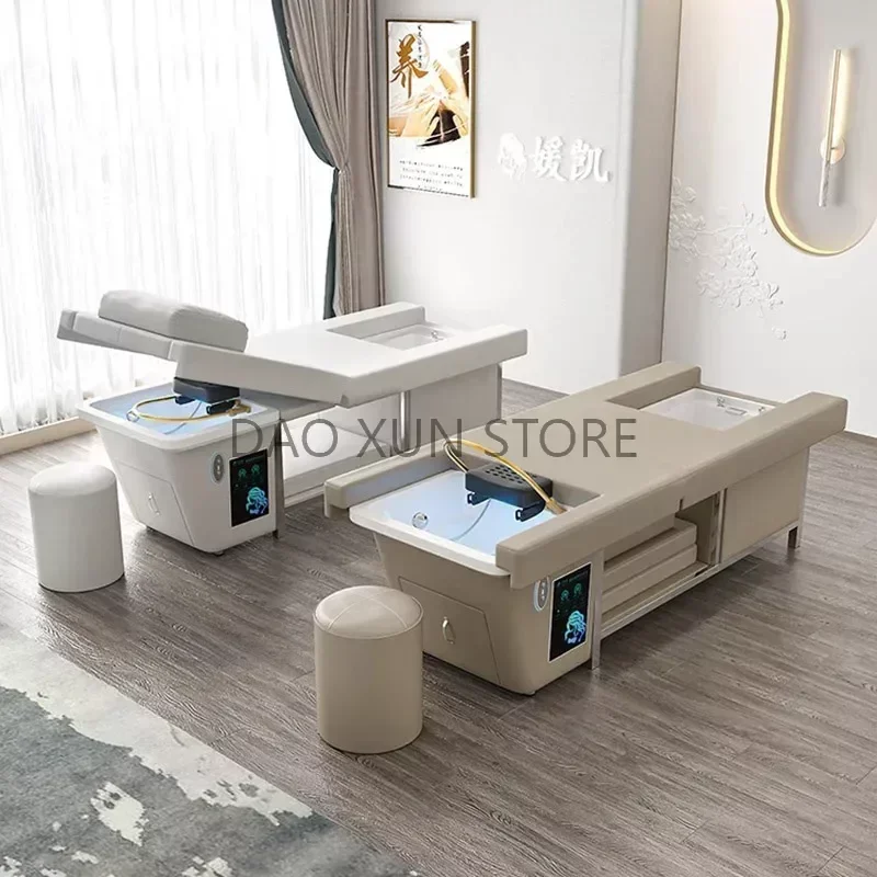 Shampo Chair Move Adjust Portable Sink Luxury Hair Wash Bed Massage Foot Shampouineuse Equipment