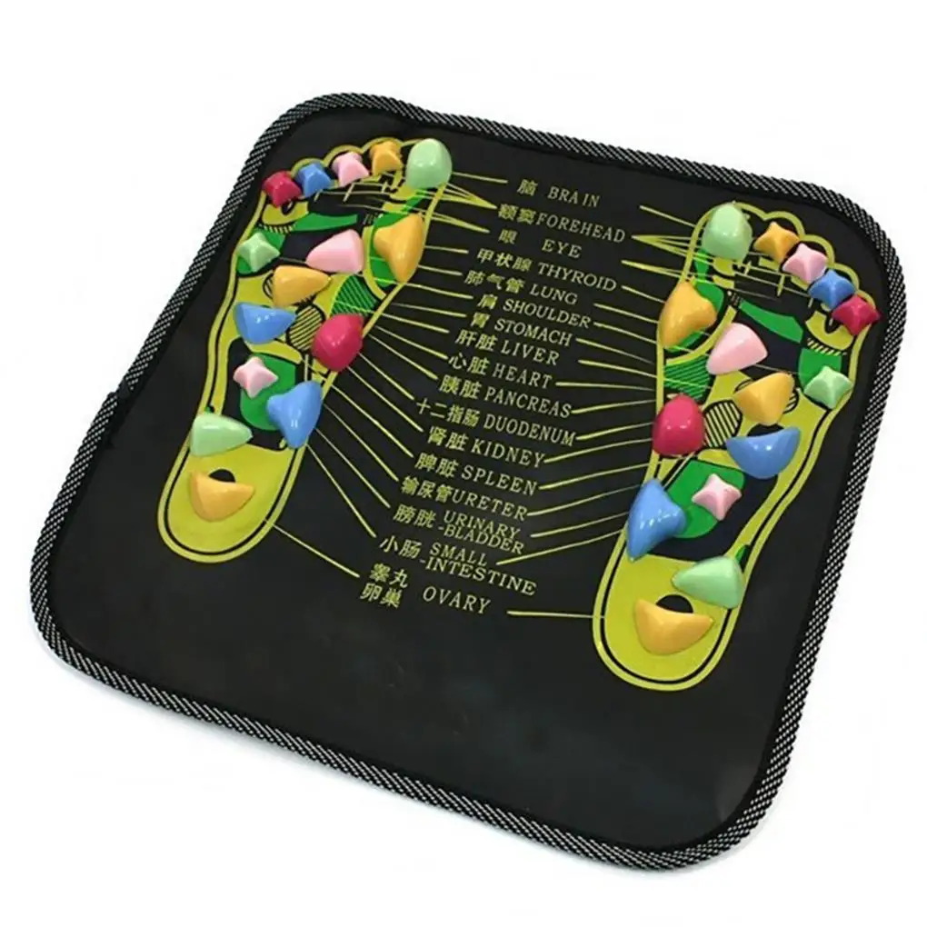 Reflexology Mat Stone Promotion Acupressure Pad Feet Massager Bedroom