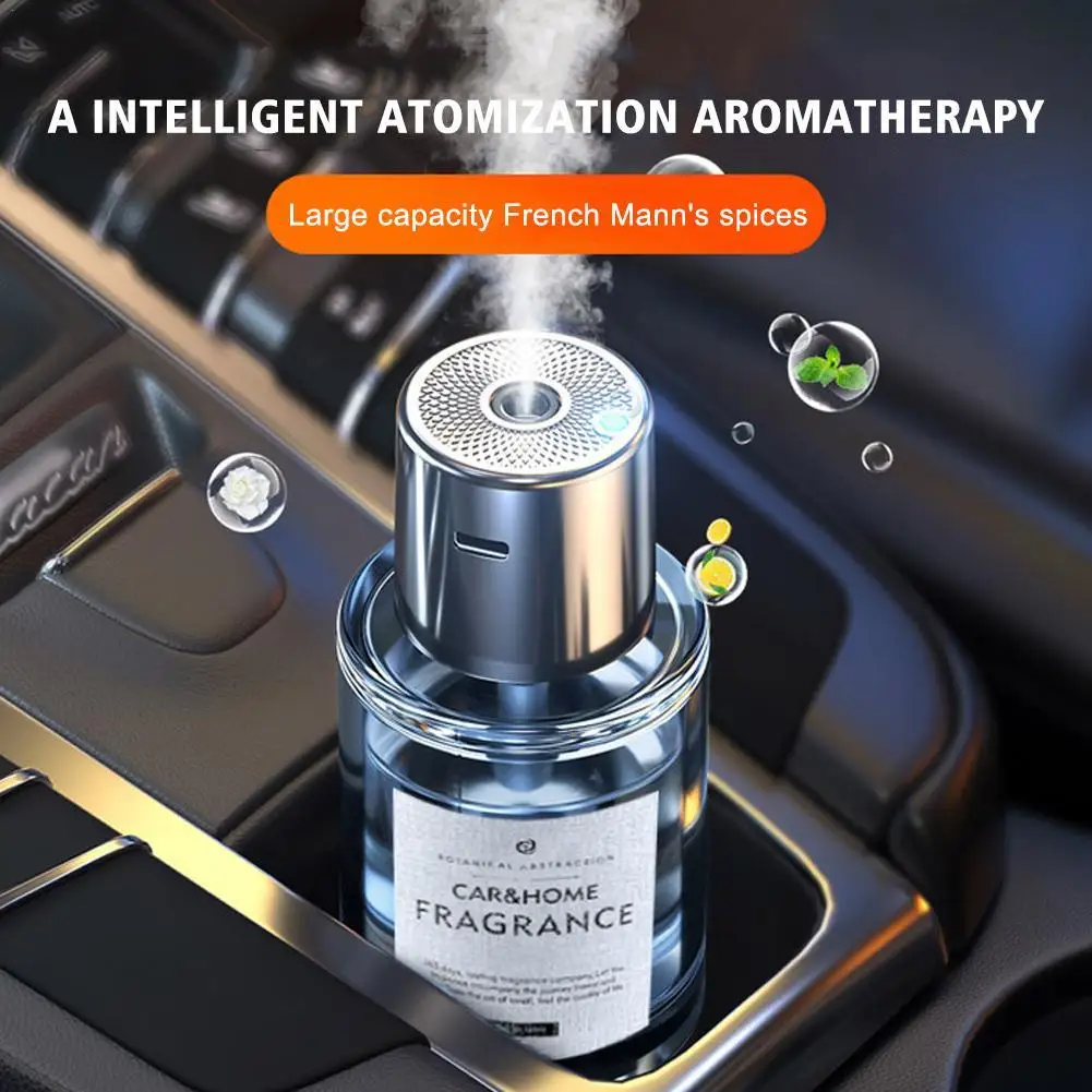 Car Air Freshener Electric Air Diffuser Aroma Car Fragrance Mist Car Perfume Humidifier Air Aromatherapy Auto Accessories