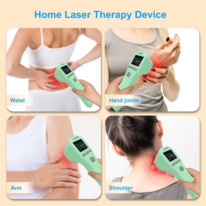 Dawfek-Pet Cold Laser Therapy Device, Fisioterapia para Cães, Gatos, Cavalos, Fisioterapia, Alívio da Dor, Luz Infravermelha, 4x808nm, 16x650nm