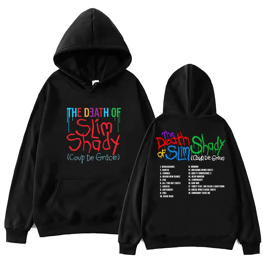 Eminem The Death Of Slim Shady Hoodie Harajuku Pullover Tops Sweatshirt Fans Gift