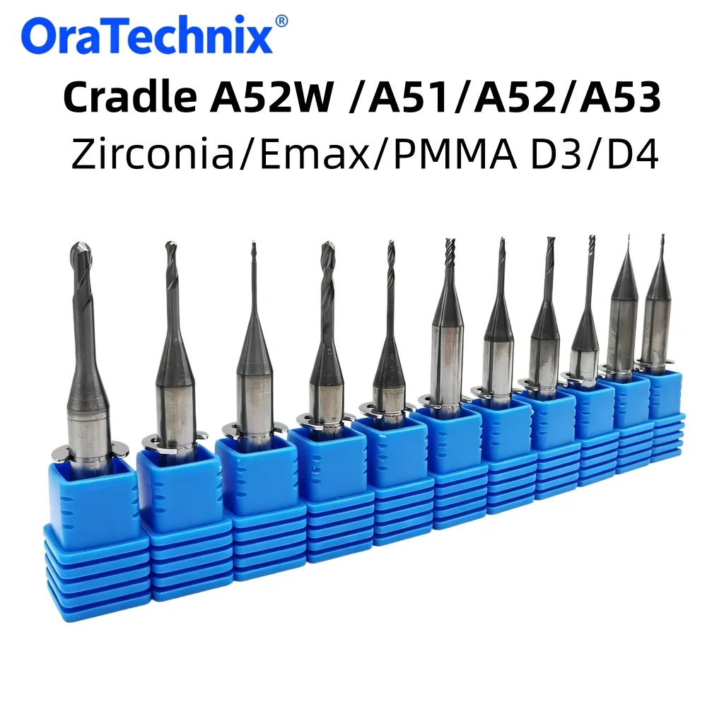 1 pièce Cradle A52W /A51/A52/A53 Fraise dentaire DC D3/D4 pour Zirconia/Emax/PMMA, pour système de fraisage CAD CAM en laboratoire dentaire